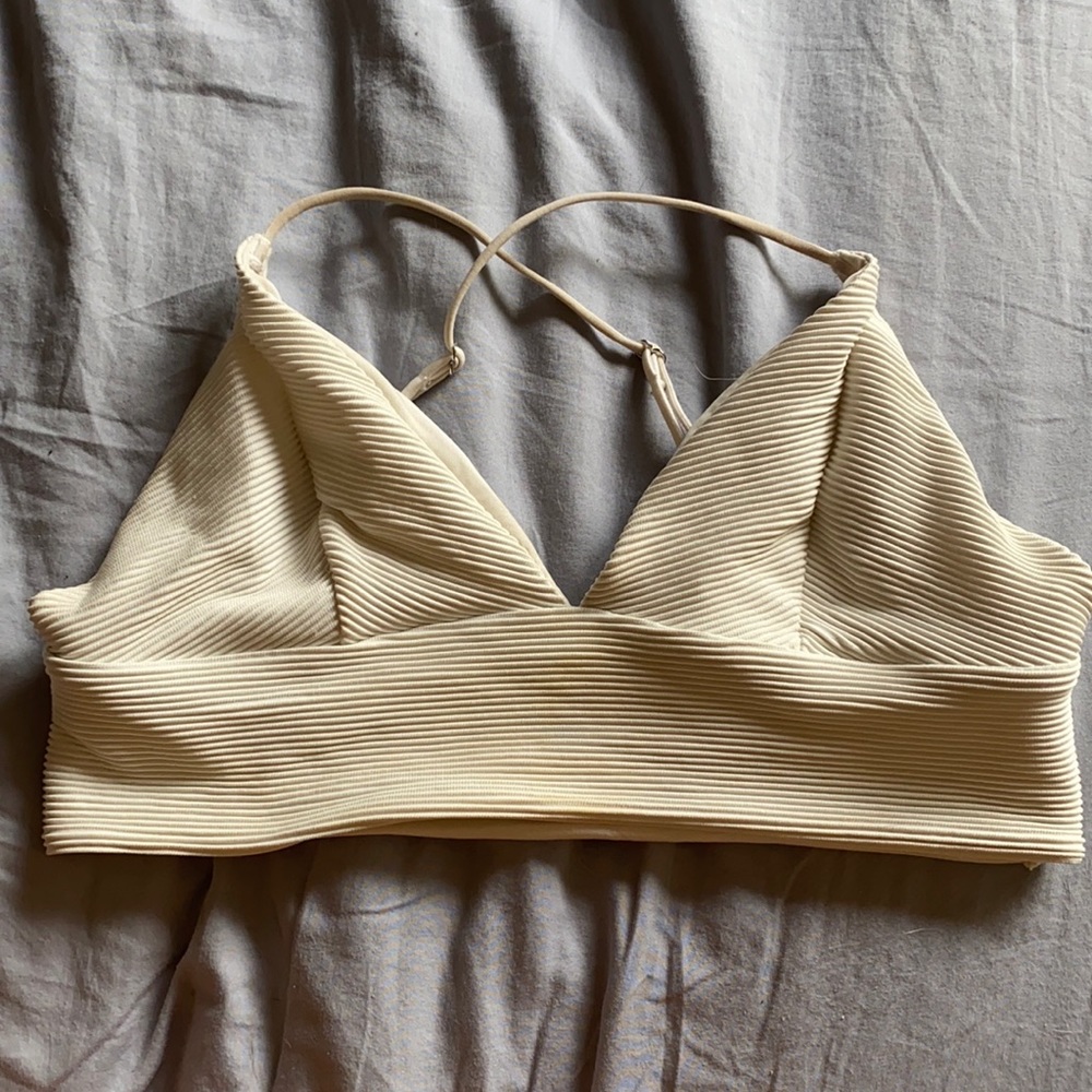 White bikini top